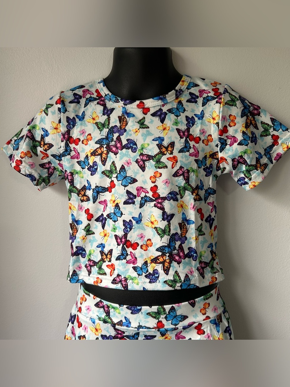 🛍️ 2/$60🛍️ Butterfly 3-Piece Skirt & Top Set Handmade 12T NEW - Picture 10 of 12